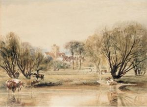 On The Thames by Peter de Wint