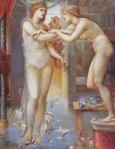 Pygmalion and the Image III: The Godhead Fires by Sir Edward Coley Burne-Jones