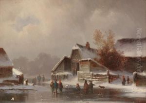 Winterliches Eisvergnugen Vor Malerischer Kulisse