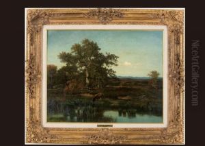 The Pond In The Forest by Jules Dupre