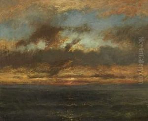 Soleil Couchant Sur Le Rivage Soleil Couchant Sur Le Rivage