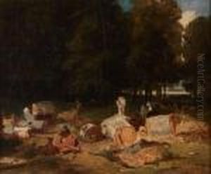 Le Patre Dans La Clairiere by Jules Dupre