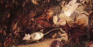 The Chase of the White Mice by John Anster Fitzgerald