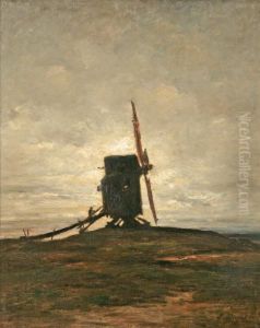 Le Moulin Pres De Cayeux-sur-mer by Jules Dupre