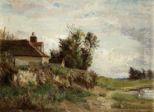 Dorflandschaft by Jules Dupre
