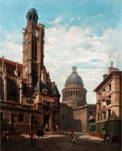 View Of The Pantheon And St. Etienne Church, Paris