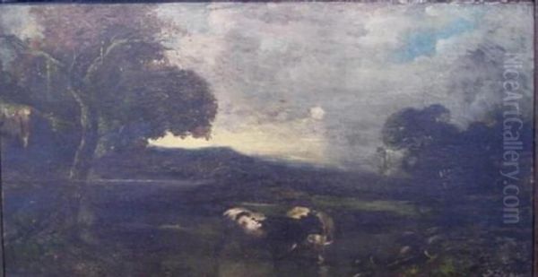 Cows At A Watering Hole - view 1
