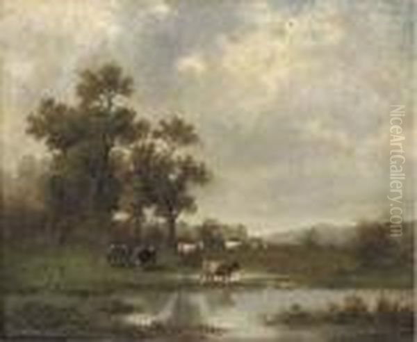 Cows In A Meadow - view 1