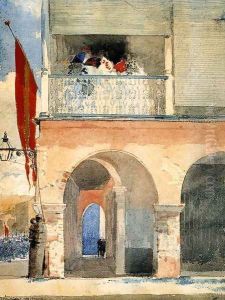 Customs House, Santiago de Cuba by Winslow Homer