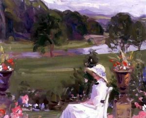 Jean Cadell at Dalserf, 1912 by Francis Campbell Boileau Cadell