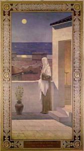 St. Genevieve Watches Over the Sleeping City of Paris, 1898 by Pierre Cecile Puvis de Chevannes