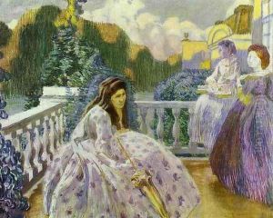 Three Ladies on the Terrace, 1903 by Viktor Elpidiforovich Borisov-Musatov