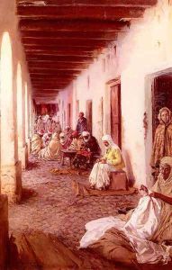 A Street In Biskra, Algeria by Gustavo Simoni