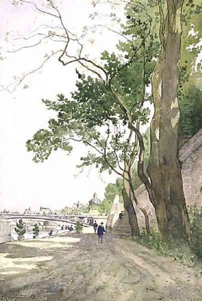 Bords de Seine au Pont du Carrousel, 1888 - view 1