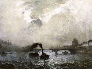 The Pont Des Arts And The Institute De France by Frank Myers Boggs
