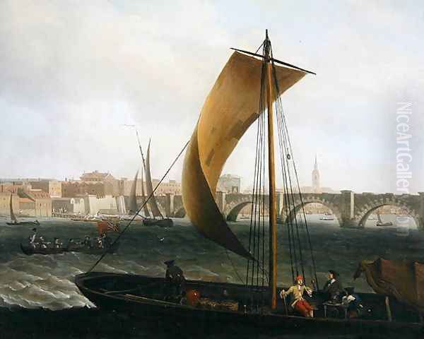 View on the Thames with Westminster Bridge, c.1743-4 - view 1