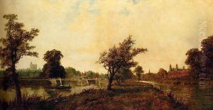 Windsor and Eton from the Thames by Edmund John Niemann