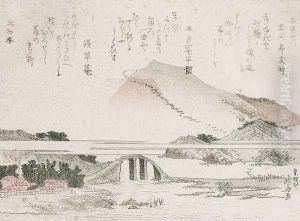 Mountainous Landscape with a Bridge