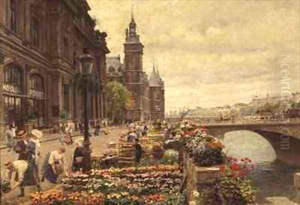 The Parisian Flower Market - view 1