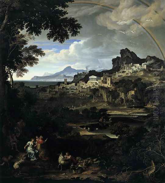 Heroic Landscape with Rainbow 1815 by Joseph Anton Koch