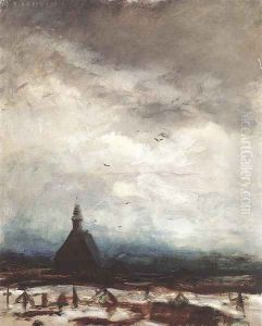 Stormy Landscape c. 1915 by Laszlo Mednyanszky