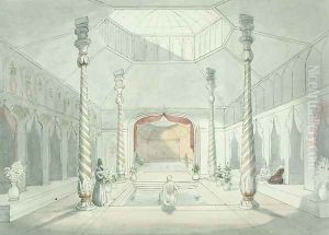 Interior of a Persian bath at Kermanshah