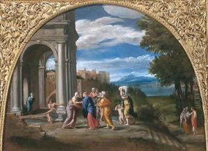Landscape with the Visitation by Francesco Albani