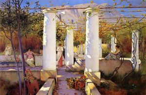 In the Shade of the Vines, Capri by Charles Caryl Coleman