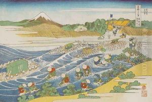 Mount Fuji from Kanaya on the Tokaido Road (Tokaido Kanaya no Fuji)