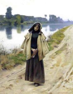 Girl by a Path