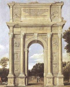 A Triumphal Arch of Allegories 1607-10 by Domenico Zampieri (Domenichino)