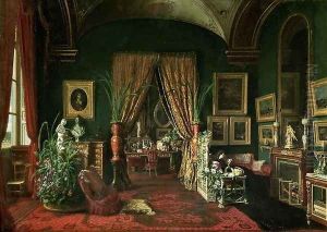 Empress Eugenie in the Salon at the Tuileries by Giuseppe Castiglione