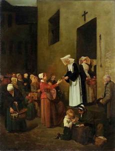 Charity, 1851 by Francois Bonvin