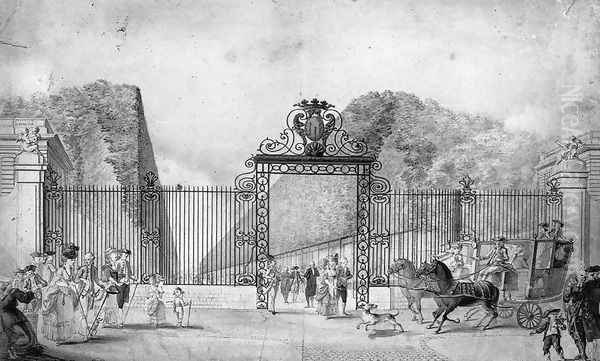 The Entrance to Blossac Park in Poitiers - view 1