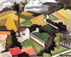 The Factory Chimney, Meulan Landscape by Roger de La Fresnaye