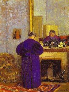 Old Woman in front of the Fireplace (La vielle femme pres de la cheminee) c. 1895 by Jean-Edouard Vuillard