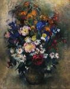 Grand Vase De Fleurs by Paul-Elie Gernez