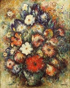 Vase Au Grand Bouquet by Paul-Elie Gernez