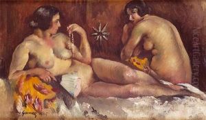 Deux Femmes Nues Au Collier Deux Femmes Nues Au Collier