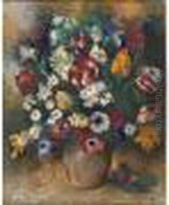 Bouquet De Fleurs. by Paul-Elie Gernez