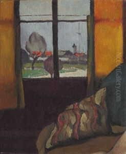 Honfleur: Le Semaphore Vu De L'atelier De L'artiste by Paul-Elie Gernez