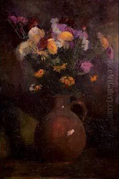 Bouquet De Fleurs Dans Un Pot - view 1