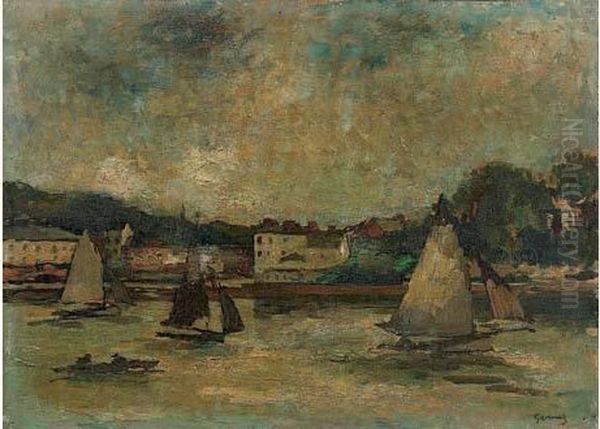Honfleur, La Sortie Du Port - view 1