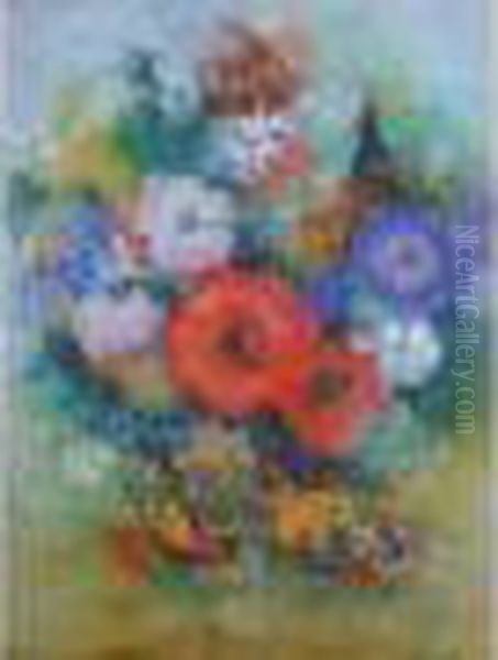 Bouquet De Fleurs Aux Oiseaux - view 1