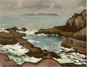 Rocky Coastal Scene by Paul-Elie Gernez