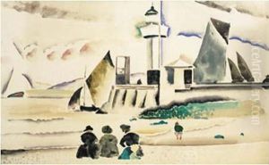 Le Phare De Honfleur by Paul-Elie Gernez