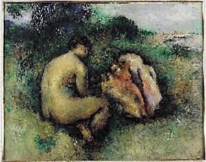 Huile Sur Panneau Parquete Signe En Bas A Droite. Huile Sur Panneau Parquete Signe En Bas A Droite.