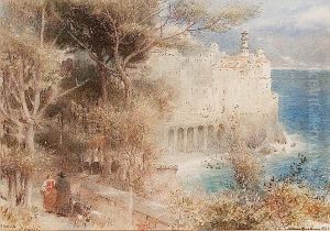 Atrani Near Amalfi by Albert Goodwin