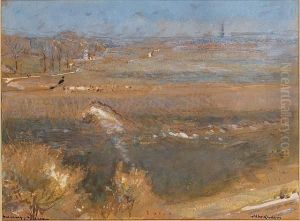 Salisbury From Old Sarum by Albert Goodwin