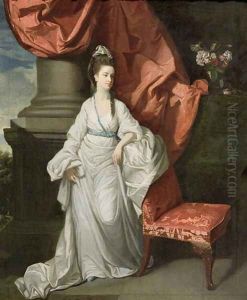 Lady Grant, Wife of Sir James Grant, Bt., 1770-80 by Johann Zoffany